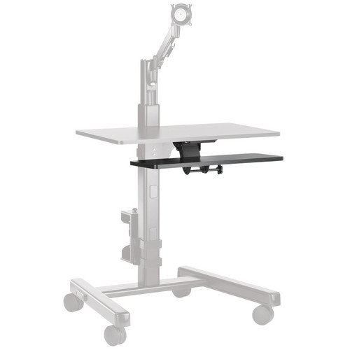Raxxess Articulating Keyboard Tray for Music Production Center (Black)