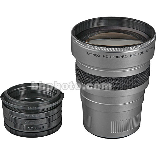 Raynox HD-2200PRO 37mm 2.2x Teleconverter Lens RAY HD 2200 B&H