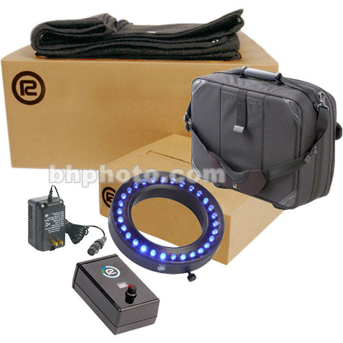 Reflecmedia Chromatte 8x8' Fabric with Small Blue LiteRing Kit and Bag (Small - 72mm Internal Diameter)