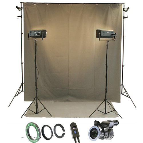 Reflecmedia RM 7227DS 7.0 x 12' Wideshot All In One Bundle with Small Dual LiteRing