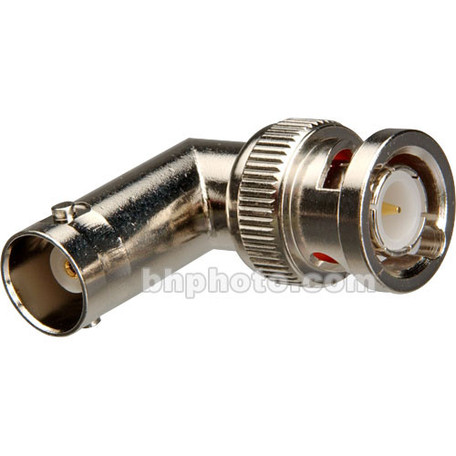 Remote Audio BNC Male to BNC Female Adapter (Right-Angle)