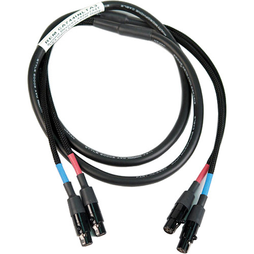 Remote Audio CA744INLTA3 Dual TA3F to Dual TA3F Channel 3/4 Input Cable for 744T (48")