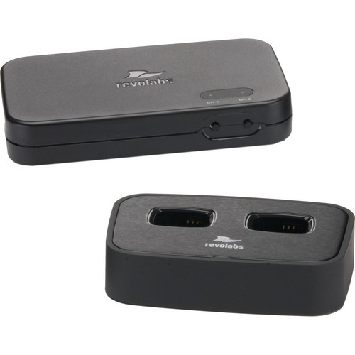 Revolabs 02-HDDUAL-NM HD Dual-Channel Wireless Microphone System with No Mic (1.9 GHz)