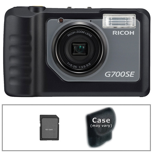 Ricoh G700SE Waterproof Digital Camera with Basic Accessory Kit