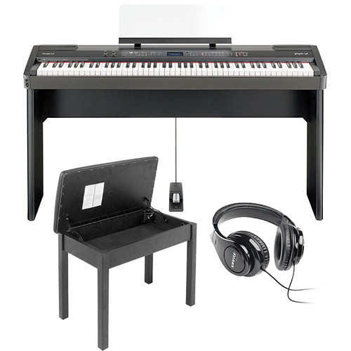 Roland FP-4 88-Key Digital Piano Home Studio Bundle (Black) B&H