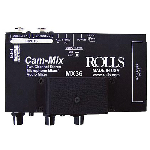 Rolls MX36 Cam-Mix 2-Channel Microphone Mixer