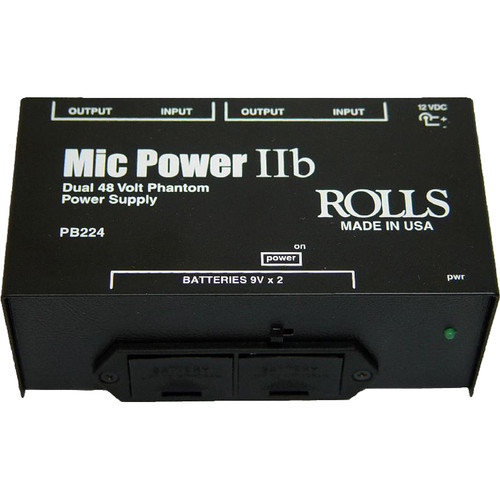 Rolls PB224 - 2 Channel Portable Phantom Power Supply