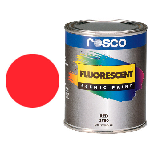 Rosco Fluorescent Paint (Red, Matte, 1 Gallon)