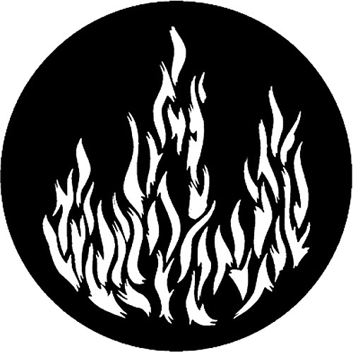 Rosco Steel Gobo #7175 - Flames 1 - Size E