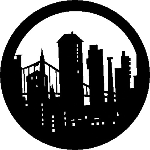 Rosco Steel Gobo #7270 - Modern Skyline - Size E