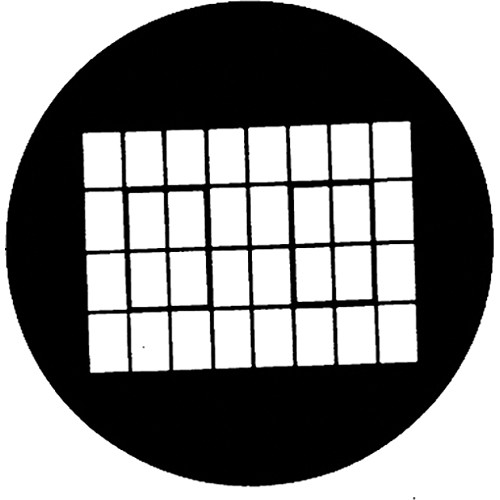Rosco Steel Gobo #7279 - Industrial Window - Size A
