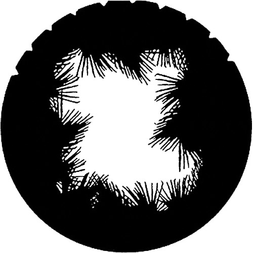 Rosco Steel Gobo #7281 - Open Palm - Size E