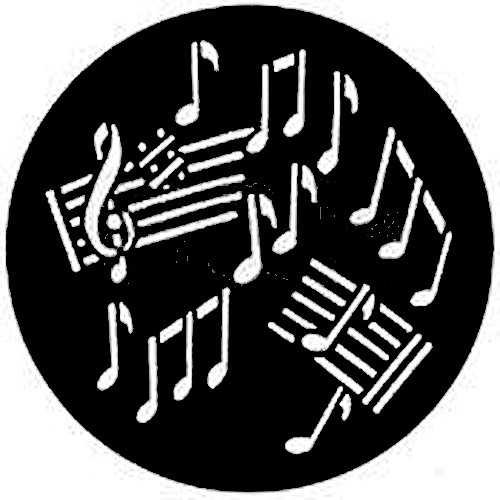 Rosco Steel Gobo #7301 - Jazz - Size A