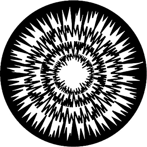 Rosco Steel Gobo #7616 - Jagged Circles - Size E