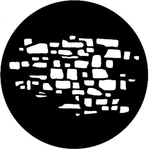 Rosco Steel Gobo #7618 - Stonewall 2 - Size E