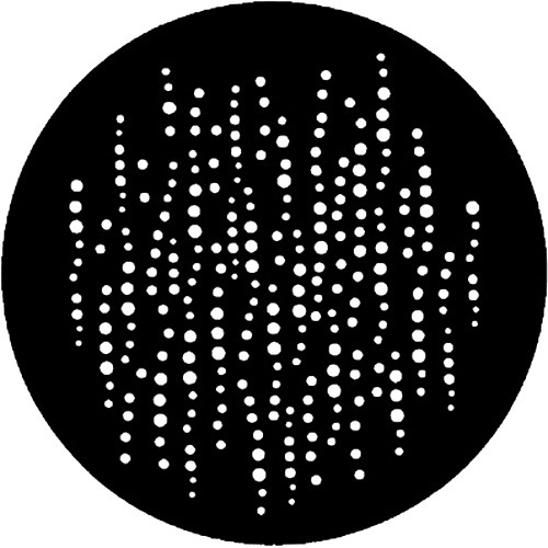 Rosco Steel Gobo #7635 - Fizzy - Size E