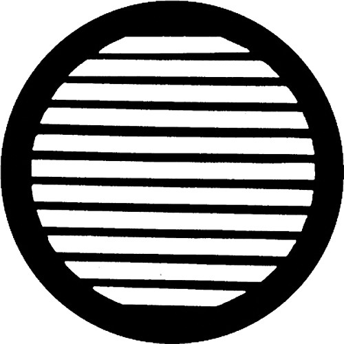 Rosco Steel Gobo #7739 - Parallel Breakup - Size E