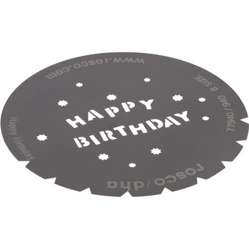 Rosco Steel Gobo #7940 - Happy Birthday