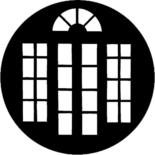 Rosco Steel Gobo #7976 - French Doors 2 - Size E
