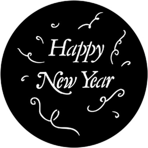 Rosco Steel Gobo #7982 - Happy New Year
