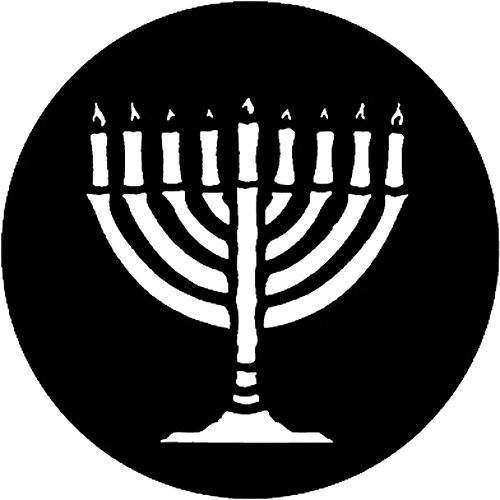 Rosco Standard Steel Gobo #78007E Menorah (E = Size 66mm)