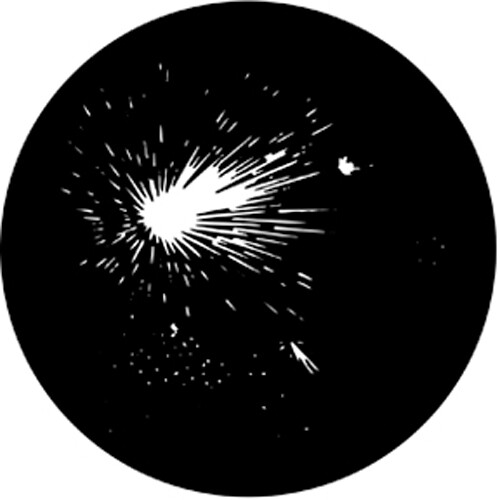 Rosco Standard Steel Gobo #78013A Fireworks 5C (A = Size 100mm)