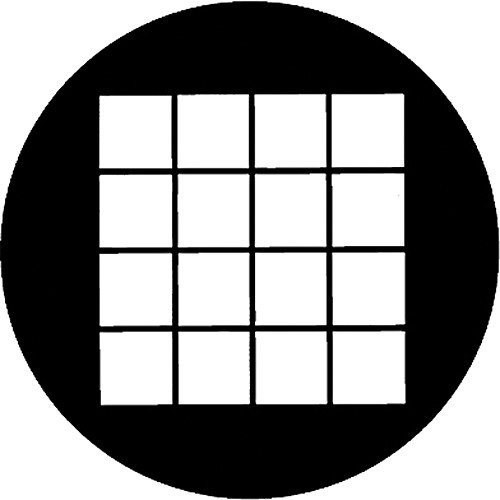 Rosco Standard Steel Gobo #78042M Large Square (M = Size 66mm)