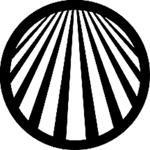 Rosco Standard Steel Gobo #78047M Perspective Lines 2 (M = Size 66mm)
