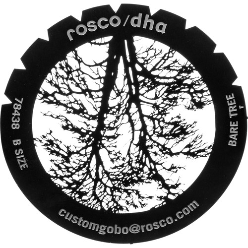 Rosco Standard Steel Gobo #78438B Bare Tree (B = Size 86mm)