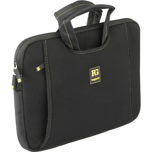 Ruggard Ultrathin Neoprene Sleeve with Handles for 12-13" Laptop or Tablet (Black/Yellow)