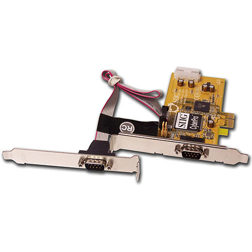 SIIG CyberSerial Dual PCIe-DB - 2-Port PCI Express Serial Expansion Card