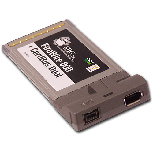 SIIG 2-Port FireWire-800 and FireWire-400 PCMCIA NN-8CB212-S1