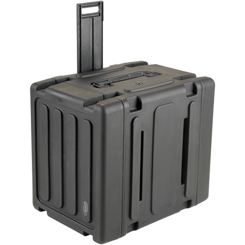 SKB Roto Shockmount Rolling Rack Case 20" Deep (8 RU)