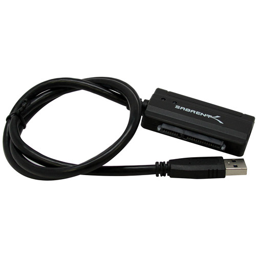 Sabrent USB 3.0 to SATA Solid State, Hard Disk, or Optical Drive Converter