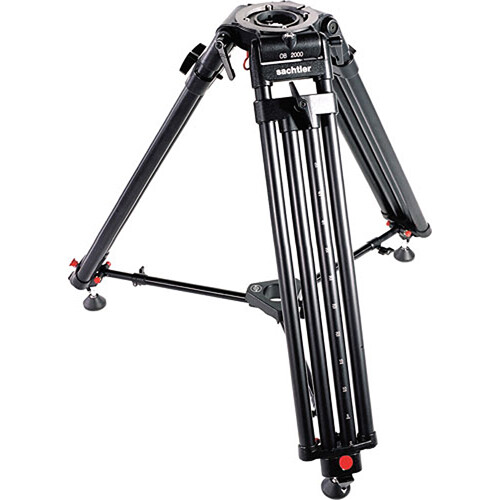 Sachtler OB-2000 Aluminum Tripod Legs (Flat Base and Mitchell) with Mid-Level Spreader