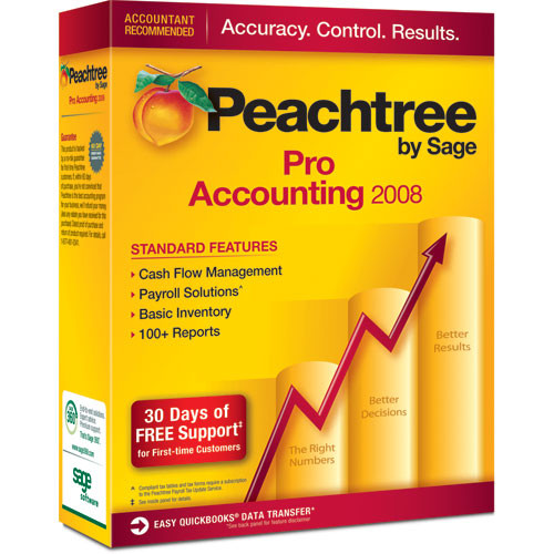 Sage Software Peachtree Pro Accounting 2008 Software for Windows