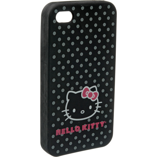 Sakar Hello Kitty Gel Case for Apple iPhone 4 (Black)