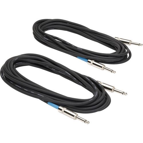 Samson 1/4" Male to 1/4" Male Instrument Cable (Pair, 10')