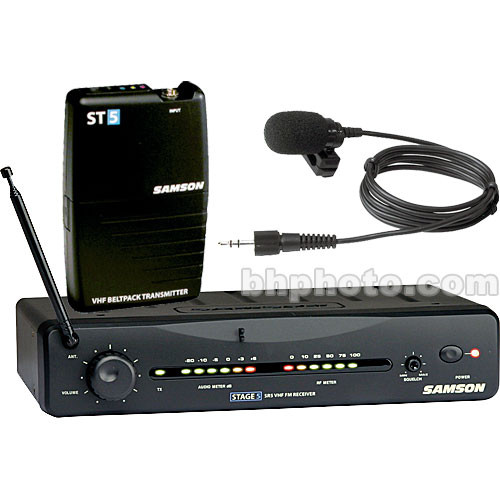Samson Stage 5 Wireless Lavalier Microphone System - Channel 11 / 208.2 MHz