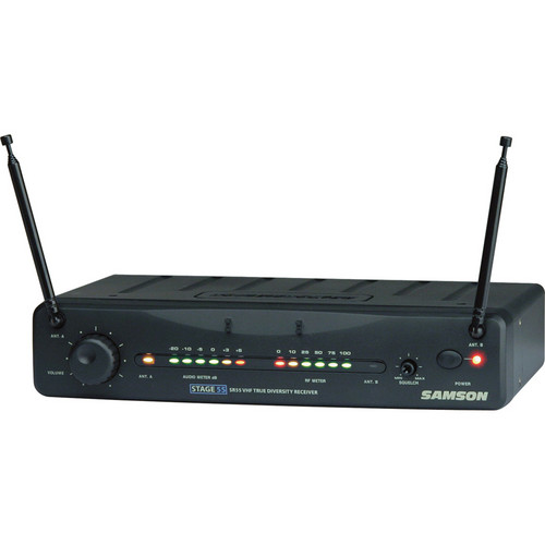Samson SR55 Receiver for Stage 55 Series VHF Wireless System (Channel: 6)