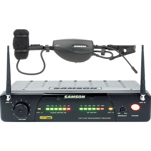 Samson AirLine 77 Wireless Wind Instrument Microphone System (Frequency N2- 642.875 MHz)