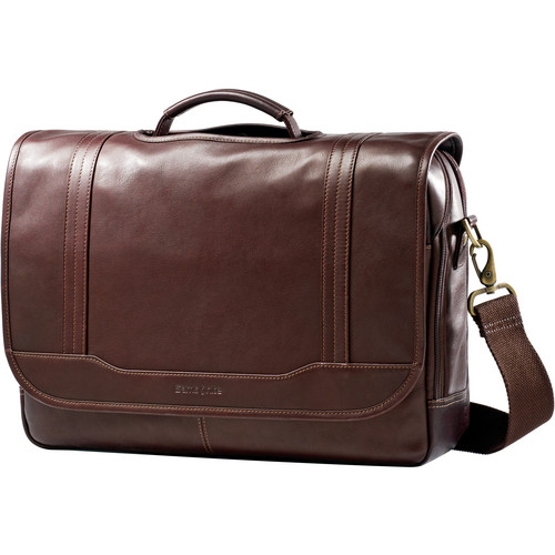colombian leather flapover backpack Samsonite Flap-Over Messenger Bag, Brown, One Size Rear exterior trolley strap made to fit over most retractable luggage trolley handles for convenient hands Samsonite Colombian Leather Flap-Over Messenger