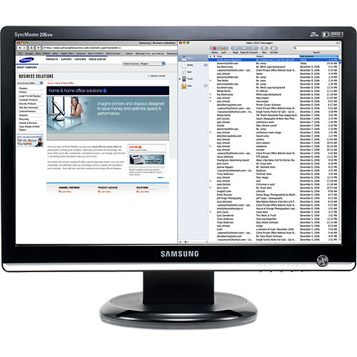 Samsung SyncMaster 206BW 20" Widescreen LCD Computer Monitor (Black)