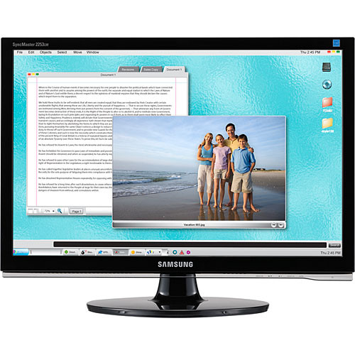 Samsung SyncMaster 2253LW 21.6" Widescreen LCD Computer Monitor (Black)