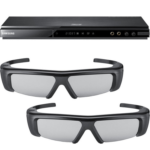 Samsung BD-D5500 Blu-ray Disc Player with 3D Glasses (2 Pairs) Kit