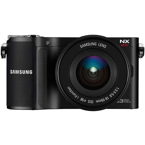 Samsung NX200 Mirrorless Digital Camera with 18-55mm Lens (Black)