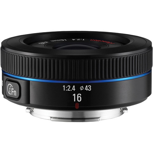 Samsung 16mm f/2.4 Ultra Wide Pancake Lens (Black)
