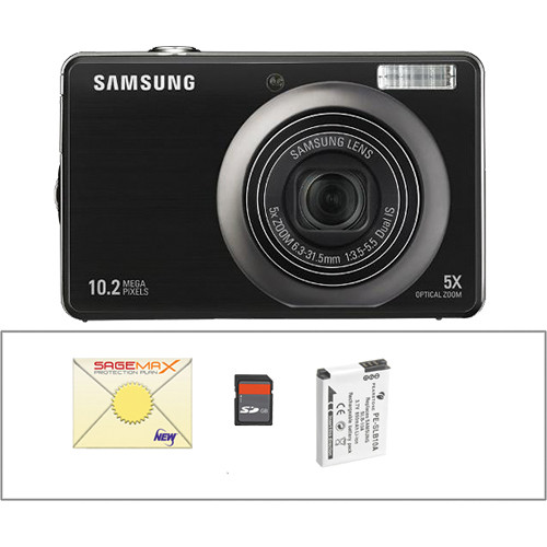 Samsung SL420 Digital Camera with Deluxe Accessory Kit (Black)