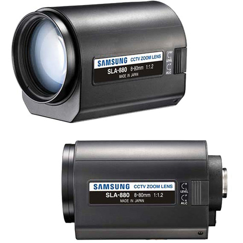 Hanwha Vision SLA-880 C-mount Motorized Zoom Lens (8-80mm)