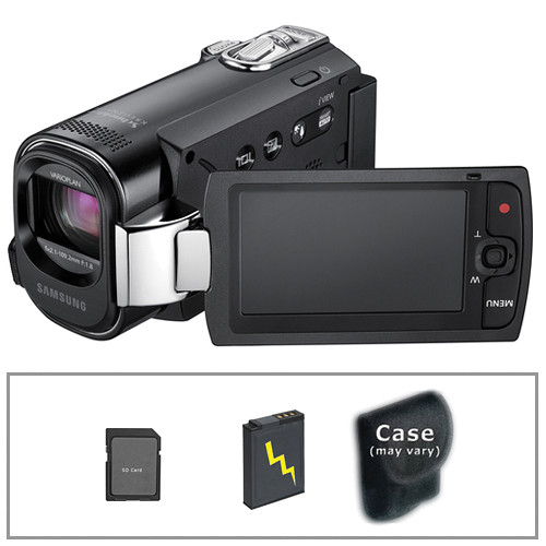 Samsung SMX-F40 Digital Memory Camcorder with Basic Accessory Kit (Black)